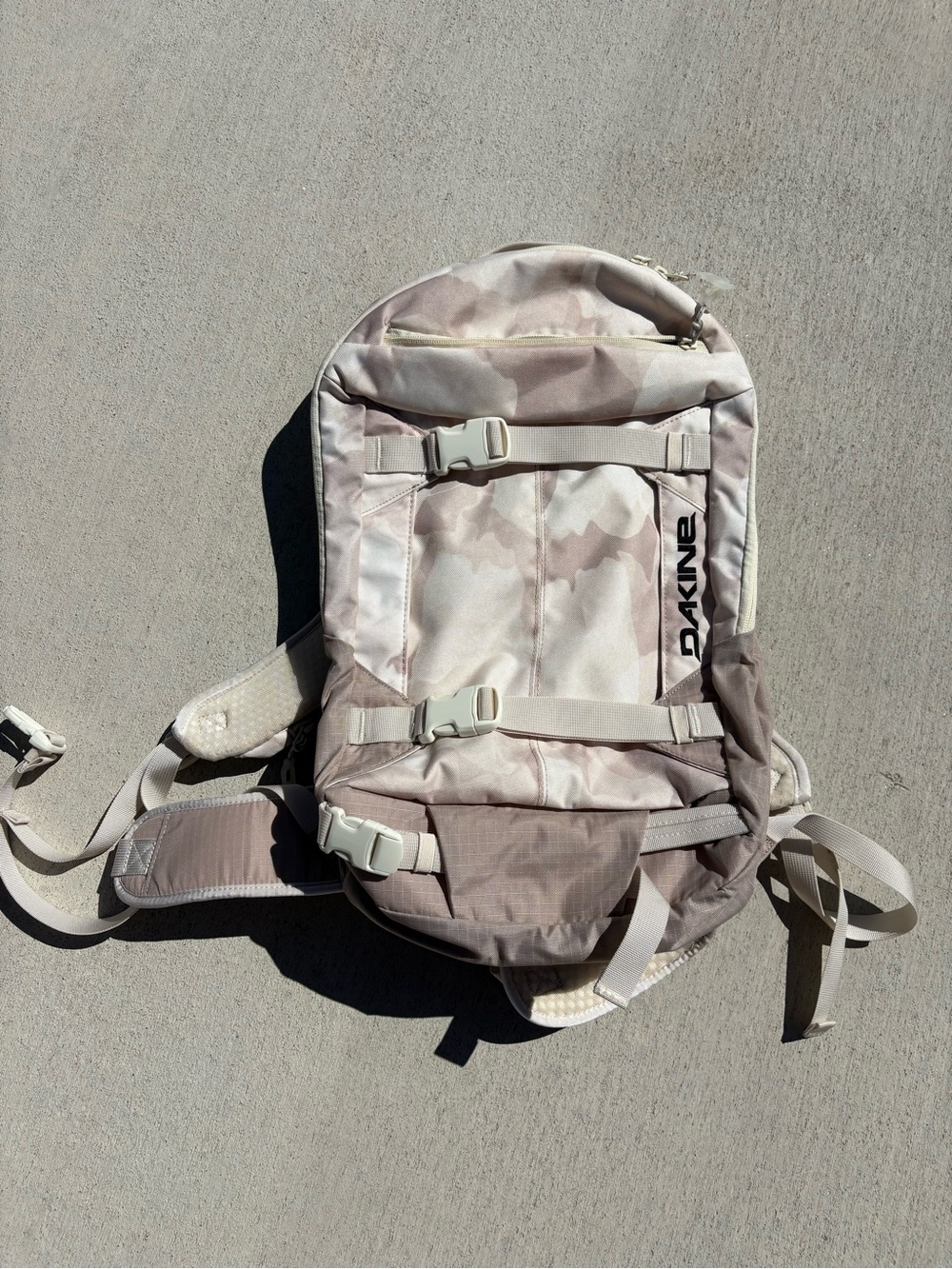 Dakine Light Camo Beige and Tan Backpack